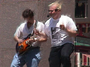 Playing for the Lord  on Fountain Square!!!